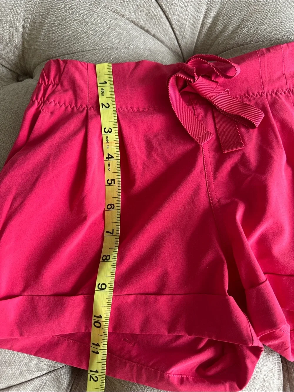 lululemon athletica Vibrant Pink Drawstring Athletic Shorts